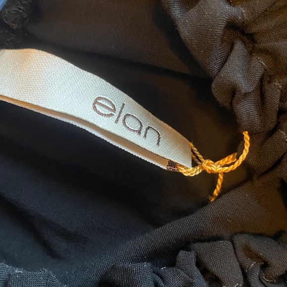 Elan Black Ruffled Tunic Top 🆕 - Picture 2 of 11